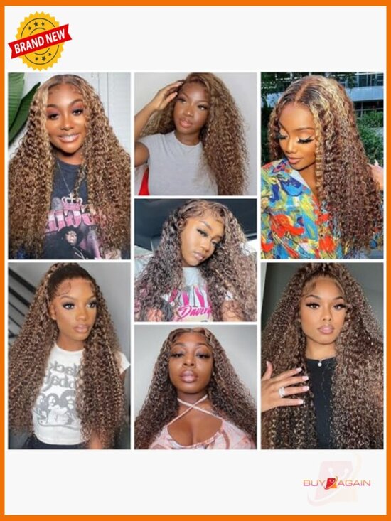 13x6 Deep Wave Lace Front Wig Human Hair Pre Plucked Glueless main image 6